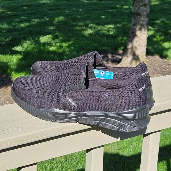 Skechers Mens Relaxed Fit Air-Cooled Memory Foam Shoes 232016 Black Size 10.5