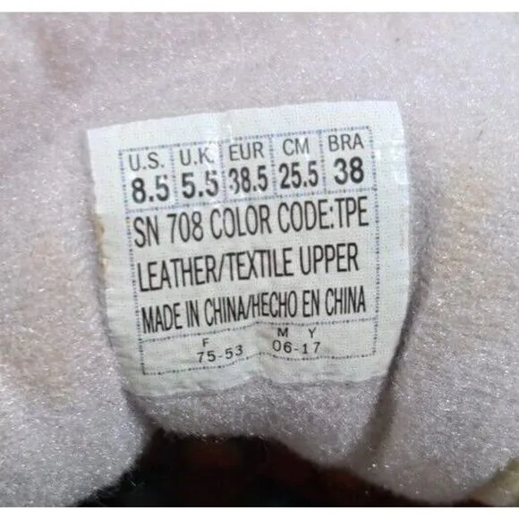 Skechers Mid Sneakers Women 8.5 Taupe Gold Rhinestones Air Cooled Memory Foam