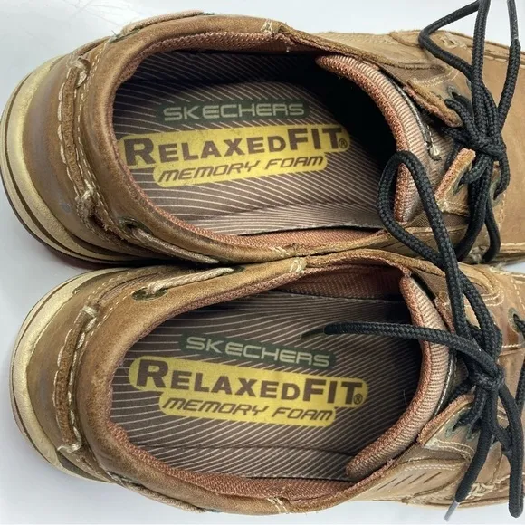 Skechers relaxed fit memory foam boat shoes size 11