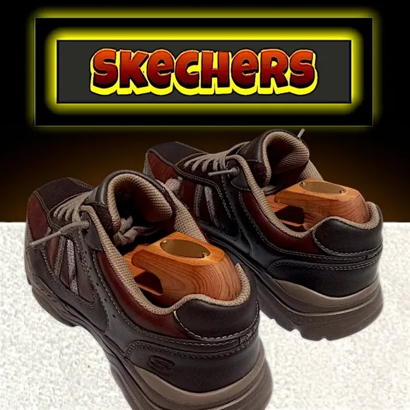 Skechers Rovato-Texon Relaxed Fit Shoe | Men 10.5 (Brown) Air-Cooled Memory Foam