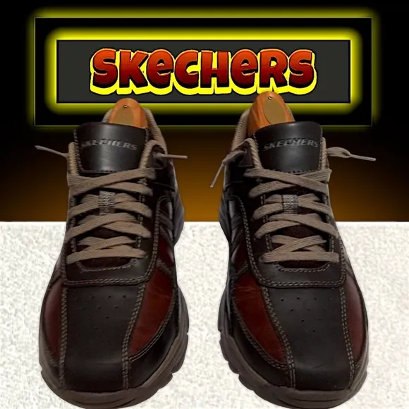 Skechers Rovato-Texon Relaxed Fit Shoe | Men 10.5 (Brown) Air-Cooled Memory Foam