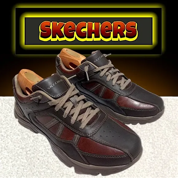 Skechers Rovato-Texon Relaxed Fit Shoe | Men 10.5 (Brown) Air-Cooled Memory Foam