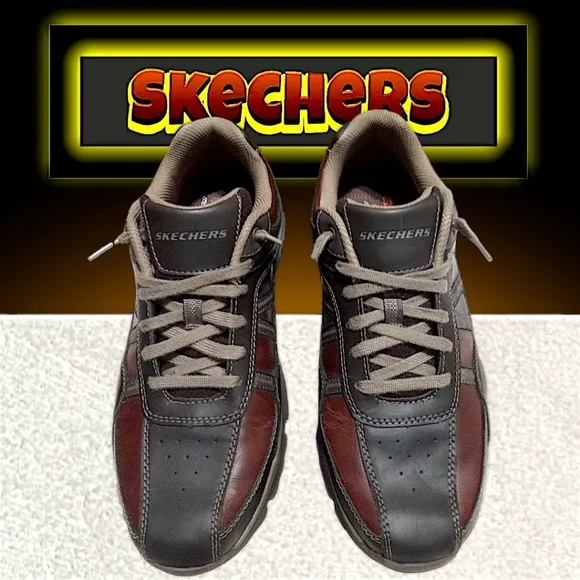 Skechers Rovato-Texon Relaxed Fit Shoe | Men 10.5 (Brown) Air-Cooled Memory Foam