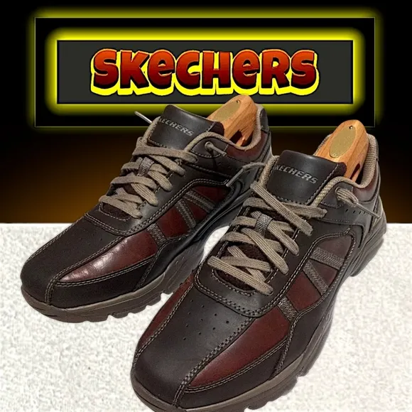 Skechers Rovato-Texon Relaxed Fit Shoe | Men 10.5 (Brown) Air-Cooled Memory Foam