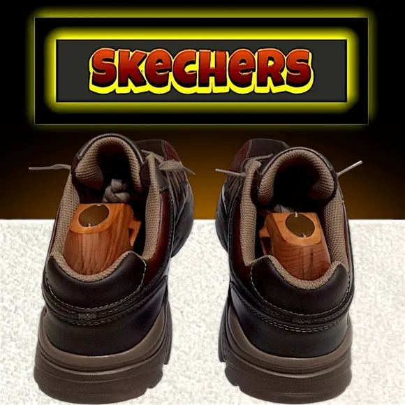 Skechers Rovato-Texon Relaxed Fit Shoe | Men 10.5 (Brown) Air-Cooled Memory Foam