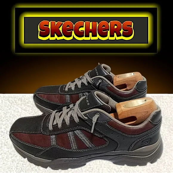 Skechers Rovato-Texon Relaxed Fit Shoe | Men 10.5 (Brown) Air-Cooled Memory Foam