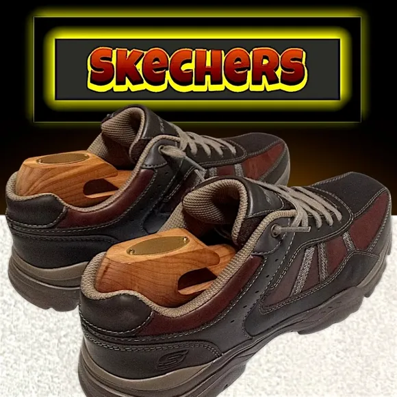 Skechers Rovato-Texon Relaxed Fit Shoe | Men 10.5 (Brown) Air-Cooled Memory Foam