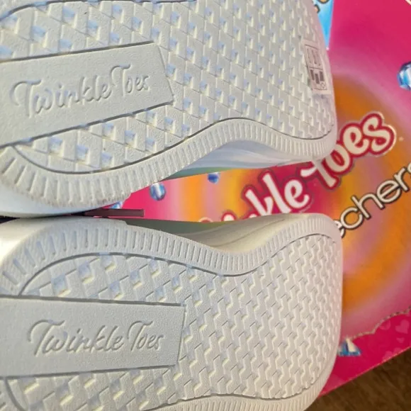 Skechers Shoes Girls Size 3 314785 SLIGHT TWINKLE SPARKS WING CHARM Iridescent