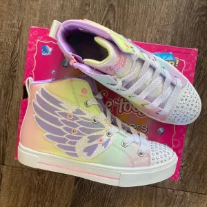 Skechers Shoes Girls Size 3 314785 SLIGHT TWINKLE SPARKS WING CHARM Iridescent