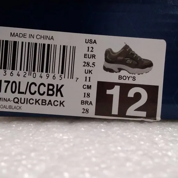 SKECHERS STAMINA MEMORY FOAM  BOYS  SIZE-12  COD/69