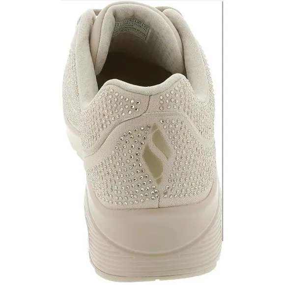 Skechers Street Uno Disco Rave sneaker Rhinestone Air Cooled Vegan Sz 7.5