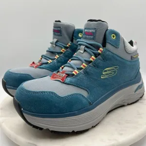 Skechers Unisex Work Boots Size 8.5 Blue Arch Fit Slip‎ Resistant