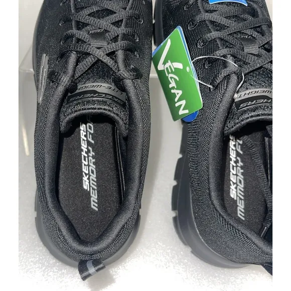 Skechers Women's Sport Track Daytime Dreamer Athletic Sneakers Black Size 8 NEW