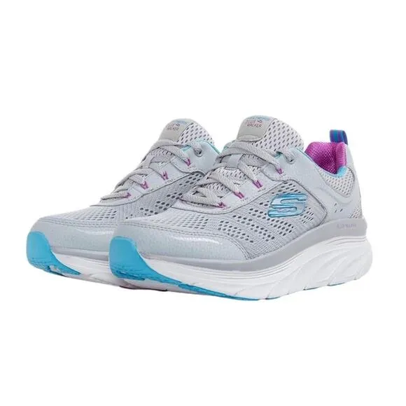 SKETCHERS D'Lux Walker Infinite Motion Sneaker Women 9 Gray Light Sporty NWT
