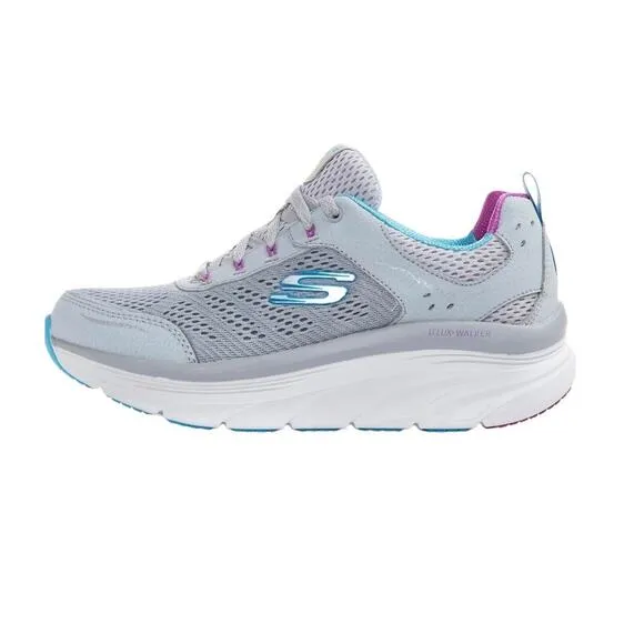 SKETCHERS D'Lux Walker Infinite Motion Sneaker Women 9 Gray Light Sporty NWT