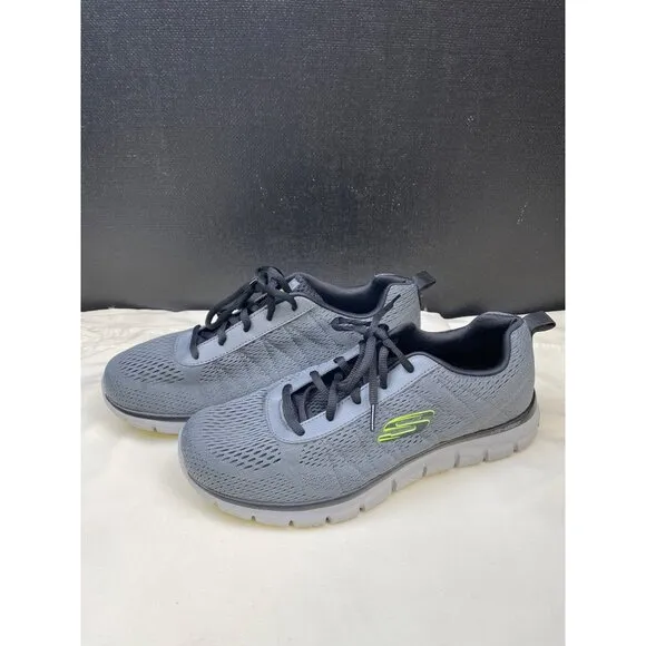 Sketchers Mens Gray Sneakers Shoes Memory Foam Wide Fit Size 11 SKU 6441