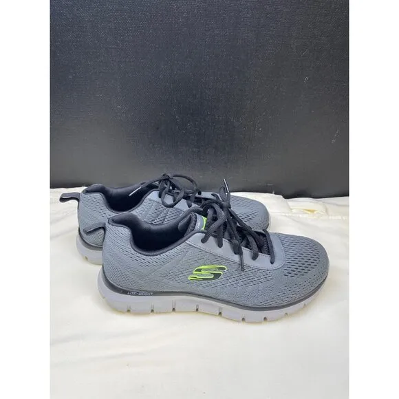Sketchers Mens Gray Sneakers Shoes Memory Foam Wide Fit Size 11 SKU 6441