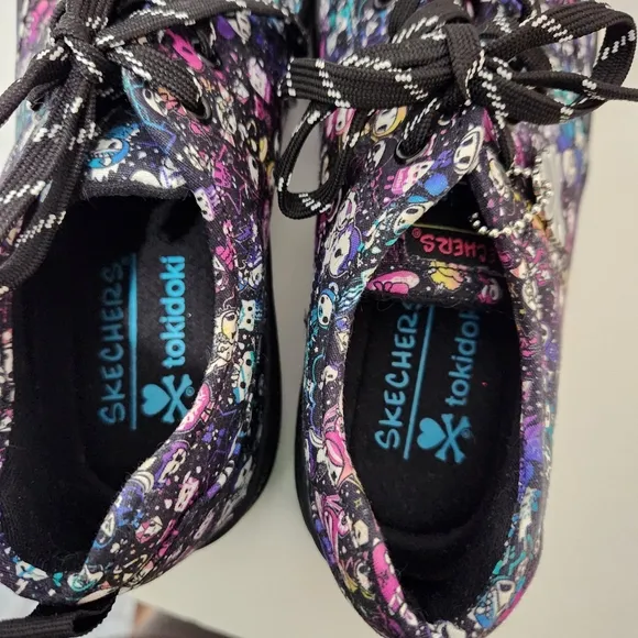 Sketchers Tokidoki Black Women's Shoes/Sneakers Size 8 155231 Black Purple Nwot