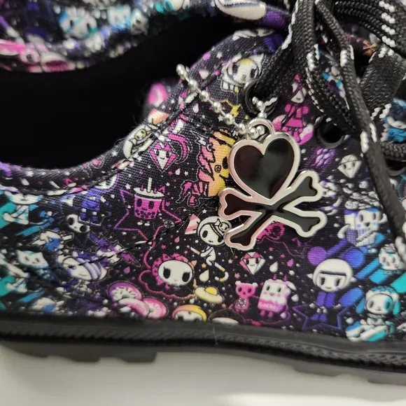 Sketchers Tokidoki Black Women's Shoes/Sneakers Size 8 155231 Black Purple Nwot
