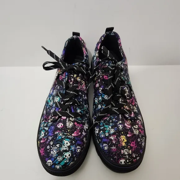Sketchers Tokidoki Black Women's Shoes/Sneakers Size 8 155231 Black Purple Nwot