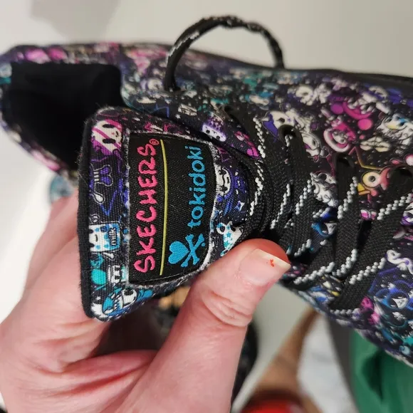 Sketchers Tokidoki Black Women's Shoes/Sneakers Size 8 155231 Black Purple Nwot