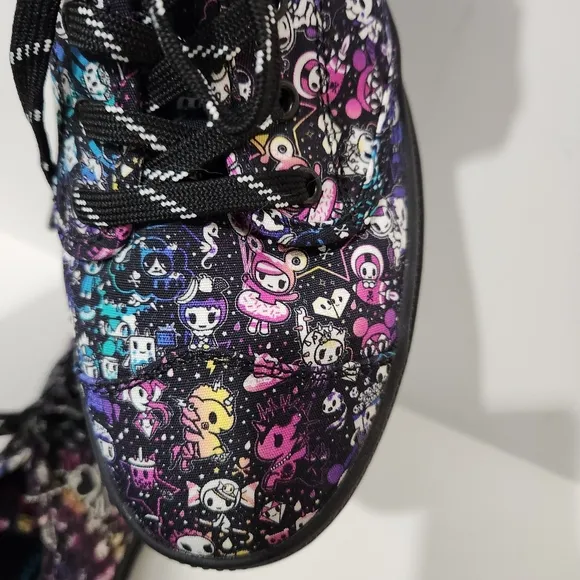 Sketchers Tokidoki Black Women's Shoes/Sneakers Size 8 155231 Black Purple Nwot