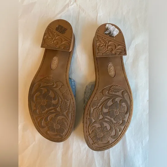 Sofft Ardee sky blue slides/sandals