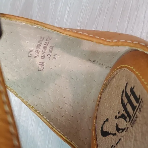 Sofft Womens Ankle Leather Sandals shoes sz 9.5M