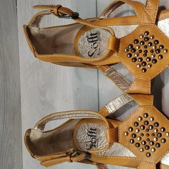Sofft Womens Ankle Leather Sandals shoes sz 9.5M