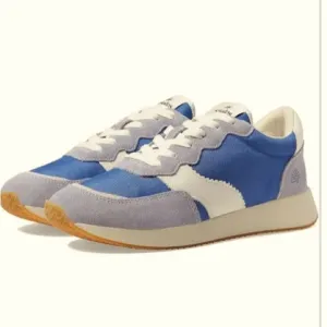 SOLUDOS PARADISO RETRO SNEAKERS COLOR BLUE WOMEN’S LACE-UP ROUND TOE SIZE US 8 *