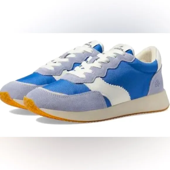 SOLUDOS PARADISO RETRO SNEAKERS COLOR BLUE WOMEN’S LACE-UP ROUND TOE SIZE US8.5*