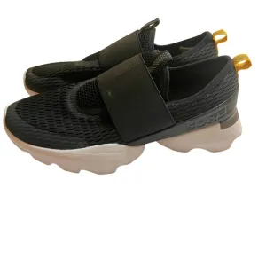 Sorel Black Kinetic Slip-On Sneakers Size 8.5 Athleisure Sporty Comfort Walking