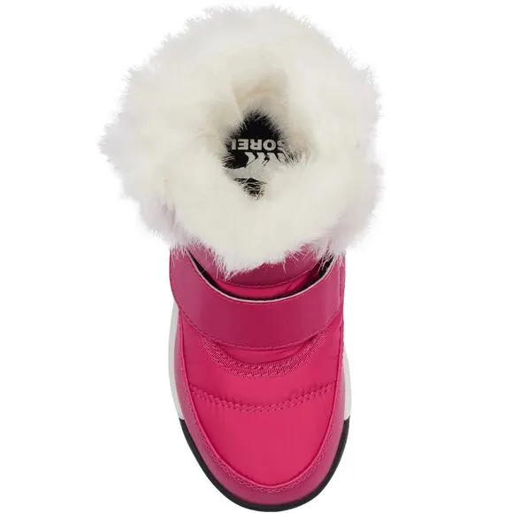 Sorel Children Girls Puffy Snow Booties Whitney II Size US 8 Cactus Pink