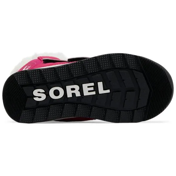 Sorel Children Girls Puffy Snow Booties Whitney II Size US 8 Cactus Pink