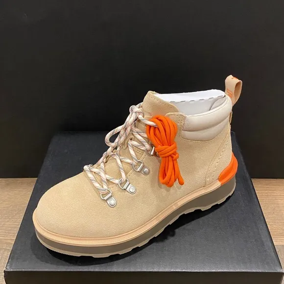 Sorel Hi Line Hiker Ceramic Major Hiking Boots Booties Shoes Flat Multi Size NEW