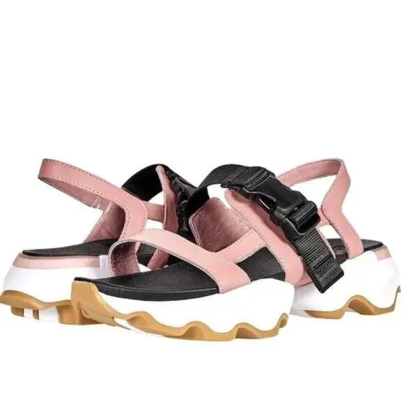 Sorel Kinetic Impact Sling Shoes Womens Size US 9.5 Strap Leather Sandals