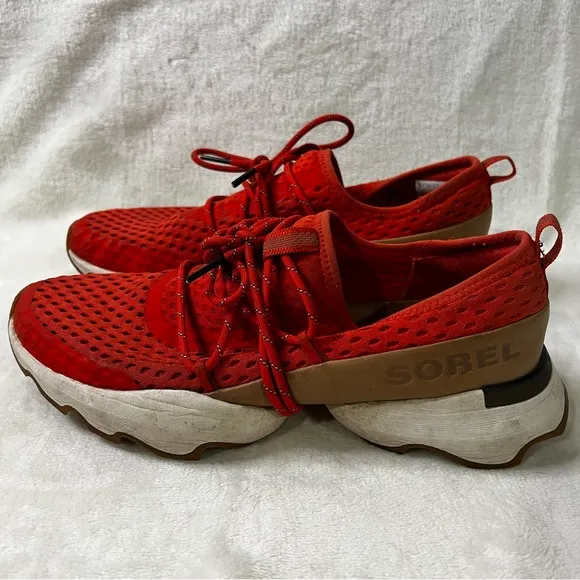 Sorel Kinetic Impact Womens 8.5 Orange Athletic Casual Shoes NL4073-854