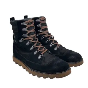 Sorel Mens Size 8.5 Mad Mukluk Boots Suede Leather Hawk Water Resistant Black