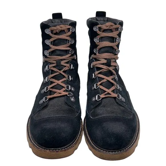 Sorel Mens Size 8.5 Mad Mukluk Boots Suede Leather Hawk Water Resistant Black