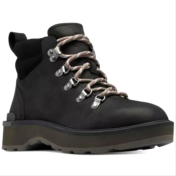 SOREL Size 6 womens Waterproof Hiking Boots Shoes Suede Leather HI LINE Lace Up