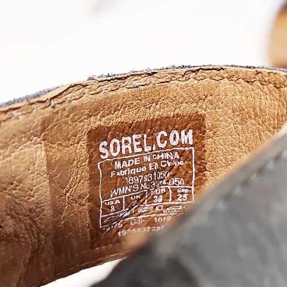 Sorel Women's Nadia Sandals Shoes size 8 NWOT in Cinder Grey