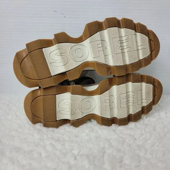 Sorel Kinetic Impact Sandals Womens Size 10 Mauve Vapor Snake Leather Shoes
