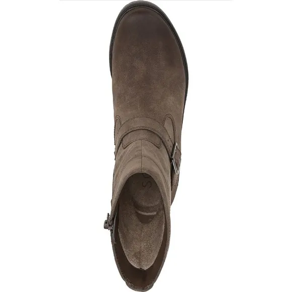 SOUL Naturalizer Newport Mid Calf Boot, Sz 6 W, Brown, Synthetic Mens Shoes