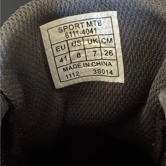 Specialized Cycling Shoes Size 8 Black Bike 6111 4041 Body Geometry Sport MTB