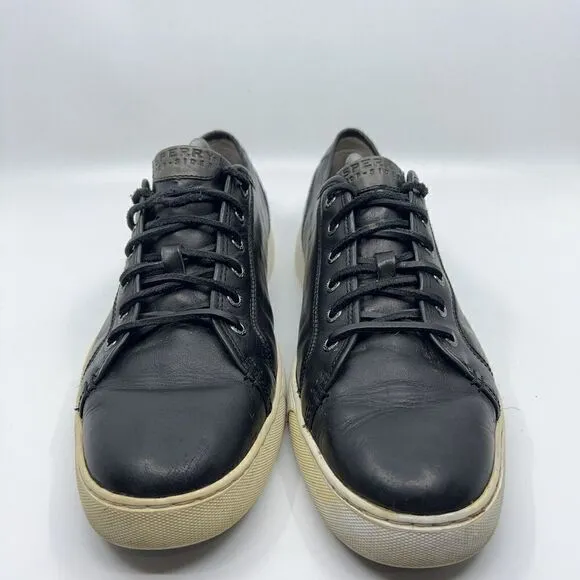Sperry Gold Cup Sport ASV Men’s Size 11.5 Black White Leather Shoes Sneaker
