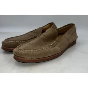 Sperry Shoes Mens Sz 12 Brown Suede Leather Upper Gold Cup Casual Loafer Shoes