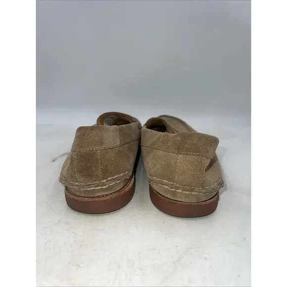 Sperry Shoes Mens Sz 12 Brown Suede Leather Upper Gold Cup Casual Loafer Shoes