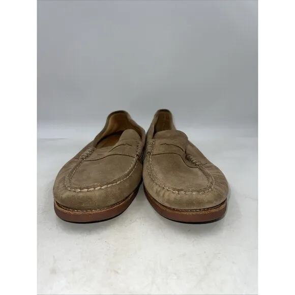 Sperry Shoes Mens Sz 12 Brown Suede Leather Upper Gold Cup Casual Loafer Shoes