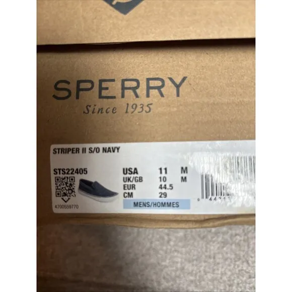 Sperry Top-Sider - Men's Size 11 Striper Ii Slip On Sw Navy