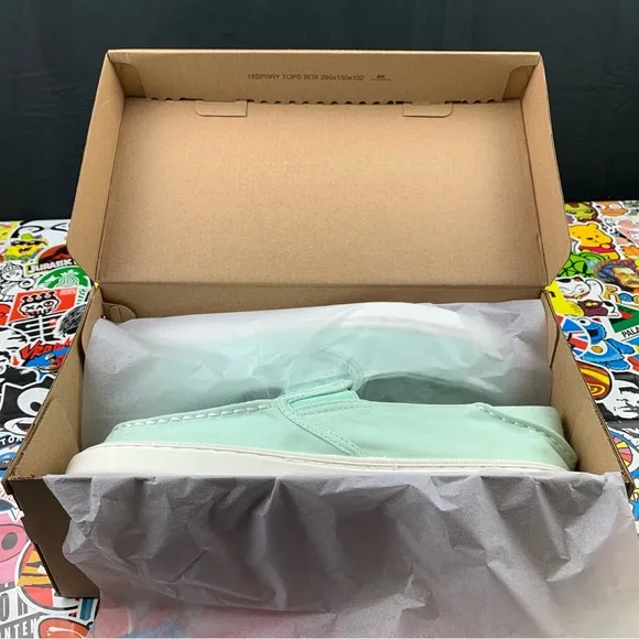 Sperry Top-Sider Slip On Mint Green Womens Various Sizes